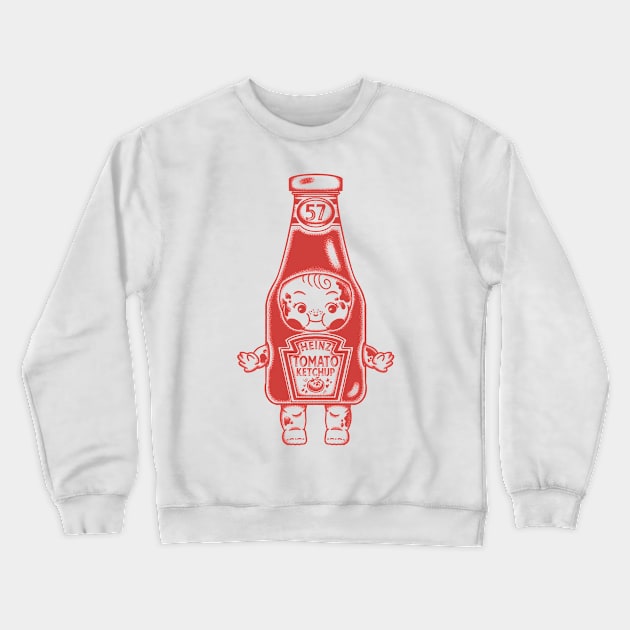 Ketchup Kewpie Crewneck Sweatshirt by The Gumball Machine